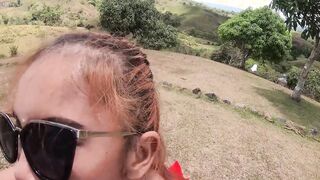 Thai girlfriend POV blowjob in public