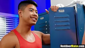 Massive-Dicked Jock Fucks His Hungry Asian Mate – Wild Bareback Ride