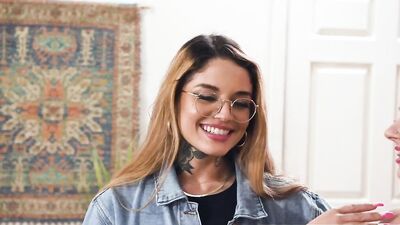 DEVILS FILM - Sexy Inked Babes Payton Preslee And Vanessa Vega Fuck Together With A Strap-On
