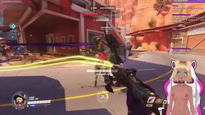 Lewd VTuber Neko Gets Spanked While Playing Overwatch Anime Livestream