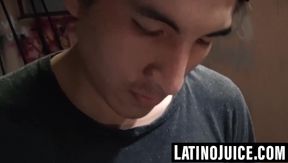 Young Latino turned gay by deep bareback pounding