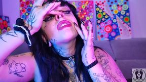 nose fetish deedeelove gothic beauty girl