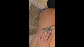 Real Milfs First Ever Hooded Bondage Session And She Gets Caned With Cum! With Masked Fantasy