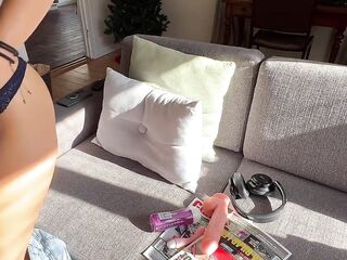 Sexy car loving mother i'd like to fuck get's treated to an astounding climax by her spouse.