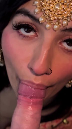 Pakistani Bhabi Aaliyah Yasin Lets a White Cock Cum in Her Mouth