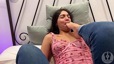 REBECA ADDAMS 4K NOSE BETWEEN TOES ROMANCE FOOT SM0 THER