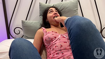 REBECA ADDAMS 4K NOSE BETWEEN TOES ROMANCE FOOT SM0 THER