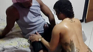 HE WAS ME LOOKING WITH HIS HARD COCK SO I CLIMBED ON TOP TO MAKE IT LIMP.