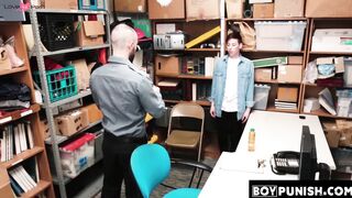 BoyPunish.com - Security guard's raw, hard bareback with a cute twink perp in a hot,