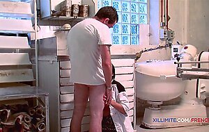 French big tits brunette lana fever fucks the baker