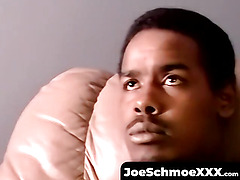 JoeSchmoeXXX.com - Young black straight amateur jacks off his cock to satisfying cum