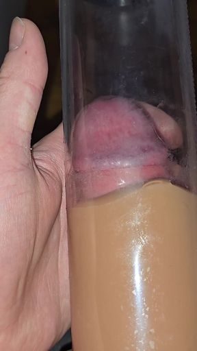 My Dick Vs Vacuum Pump - Watching It Get Bigger