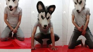 Watch me douse myself and play with my golden shower in hot solo action!