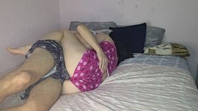 My stepsister gives me an erection when she hugs me while we share a bed