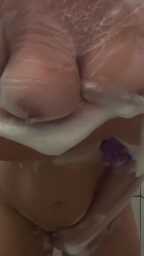 Powerful moment from &quot;Blonde Ass and Busty Natual Rolls in the Bath and Leaves Your Pussy Wet! Sophie HelenAss&quot;