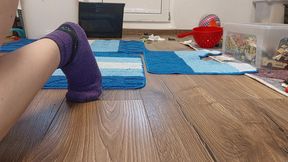 Sexy MILF, hairy pussy, big ass, vacuum cleaner in naked house. Latina with big hairy tits.