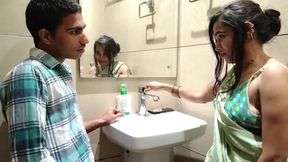 Fucked Stepsister naked in the bathroom