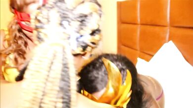 three models enjoy gang banging