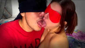 How lucky I am to be able to savor my stepsister&#039;s deep kisses along with the delight of her tongue