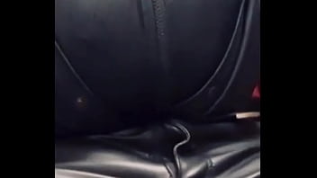 Black Leather Smoking Bate &amp_ Heavy Cum