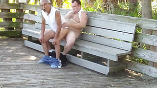 older gays have sex in public park 16