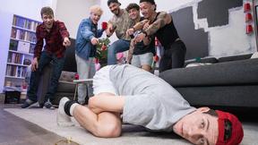 Adam Awbride & Cristiano Turn a College Party Kinky