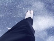 Walking Barefoot for 5.6 km: From Clean to Dirty Soles - POV Trekking