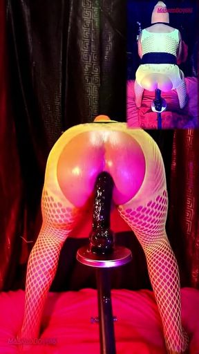 Bouncing My Oiled Ass, in Fluorescent Yellow Lingerie 1