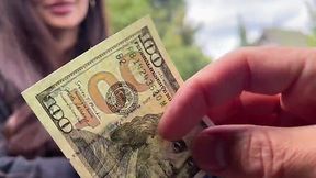 Shy teen lets a random guy fuck a tight butthole in the car for money