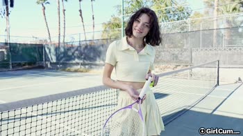 Shrooms Q Drops Racket for a Big Serve of Hardcore Sex