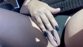 Cumming in my co-workers car 😉