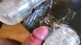 Amateur Guy Moaning While Fucking Fleshlights - Huge Cum Load 4K