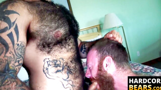 HardcoreBears.com - Atlas Grant likes to penetrate Russell Tylers hairy bum vigorousl