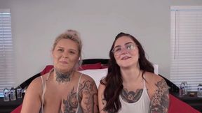 Perky Barbie Doll and Mila James's big tits video