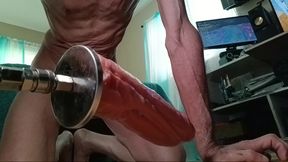 The Glutton Loves to Use Dildos on His Machine