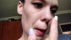 Picking My Fat Nose and Blowing Out My Snot Close up Nose Fetish