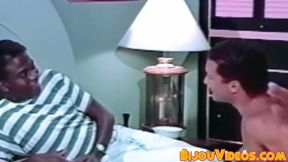 Horny white guy seduces married man with a sloppy blowjob