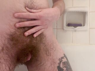 Trans Chap Love button tease turns into Pisisng in the shower