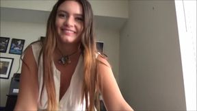 Lustful Hippie teen crazy sex video