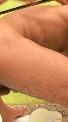 Skinny shemale slut with small tits fucks a guy's ass   Clip 3