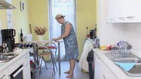 Old woman gets pounded &mdash;  kitchen stays cold today