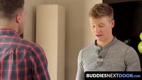 BuddiesNextDoor.com - Bridger Watts folds Alex over and relentlessly pounds his eager