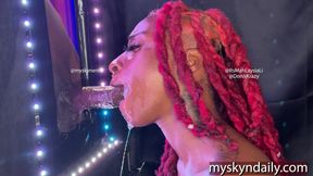 Throat Goat Gets a Big Black Dick