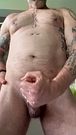 Stroking my DILF cock two weeks after open heart surgery