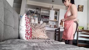 Stockinged MILF Sluttress Displaying Her Rough, Pubic-Hair Encrusted Cunt&#x1F32E;&#xFE0F;