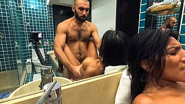 Painful Anal Fuck In The BathTube - Amateur Homemade Couple
