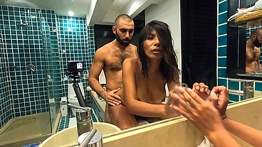 Painful Anal Fuck In The BathTube - Amateur Homemade Couple