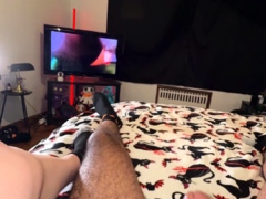 Real amateur girlfriend pov handjob and cumshot