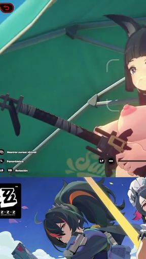 Miyabi-chan makes my cock super horny and I... (Zenless Zone Zero Gameplay3)   Clip 1