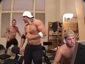 Exotic male in horny frat/college, hunks homosexual porn video